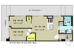 荻窪グリーンパーク 2LDKの間取図画像