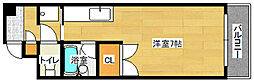 K&Sレジデンス 3階ワンルームの間取り
