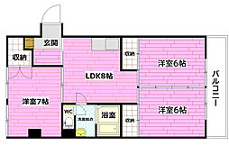 間取図画像 3LDK