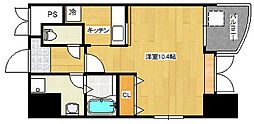 家納喜本川館 ワンルームの間取図画像