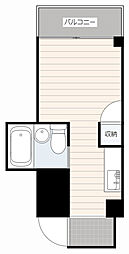 ＡＸＡ舟入中町 4階1Kの間取り