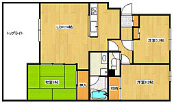 メゾンマルシン 2階3LDKの間取り