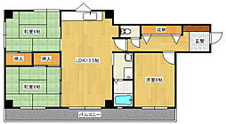 サンヒルズ戸坂壱番館 3階3LDKの間取り