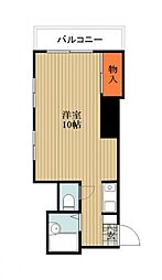 サンシャイン千鶴 3階ワンルームの間取り