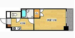 CLSビル 4階1Kの間取り