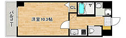 Boardwalk府中 3階1Kの間取り