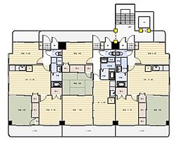 エスト牛田本町 10階3LDKの間取り