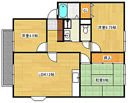 ウィンディアなごみ 1階3LDKの間取り