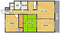 アピアイレブン 1階3LDKの間取り