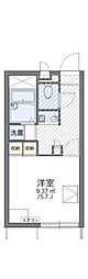 レオパレスZERO 2階1Kの間取り