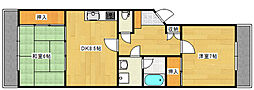 第1枝松ビル 1階2DKの間取り
