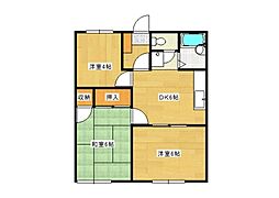 ファミール洋光台 2階3DKの間取り