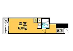 チュリス新八丁堀 ワンルームの間取図画像