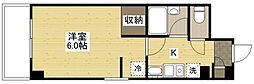 K'sB長束 1Kの間取図画像