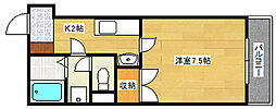 SKビルディング 1Kの間取図画像