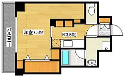 CASAEN2 1Kの間取図画像