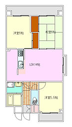 パークヒルズ天水 3LDKの間取図画像