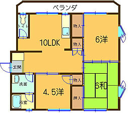 メゾン.ド温品 3LDKの間取図画像