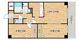 フォンテーヌ2 2LDKの間取図画像