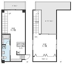 ステップ 1LDKの間取図画像