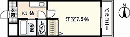 グランデパラッツォ大芝 1Kの間取図画像