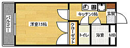ラシェール51 1Kの間取図画像
