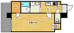 Palaisgrace中広 1Kの間取図画像