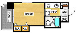 ダイアパレス比治山公園 1Kの間取図画像