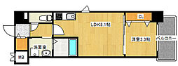 S-RESIDENCE天満町bark 1LDKの間取図画像