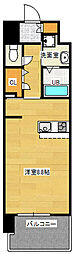 S-RESIDENCE観音本町 ワンルームの間取図画像