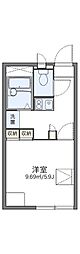 レオパレスグリーンビュー 1Kの間取図画像
