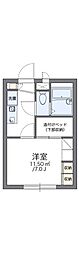 レオパレス千寿 1Kの間取図画像