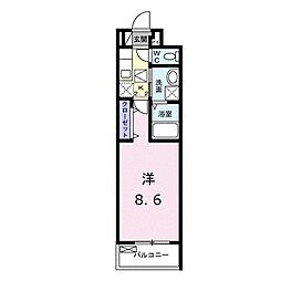 セブンコート長束駅前B 1Kの間取図画像