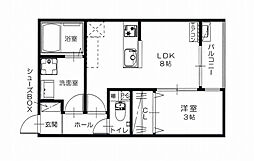 SolareGion 1LDKの間取図画像