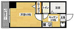 ローゼ比治山 1Kの間取図画像