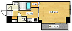 S-RESIDENCE宇品5丁目1 1Kの間取図画像