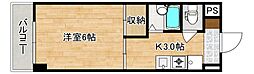 エル・プエンテ 1Kの間取図画像
