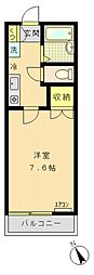 ヒサエハイツ 1Kの間取図画像