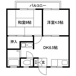 間取図画像 2DK