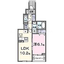 エバー・ピークスI  ｜ 愛知県豊川市西豊町3丁目（賃貸アパート1LDK・1階・41.53㎡） その2