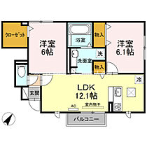 Casa　Primaveral  ｜ 愛知県新城市杉山字柴先（賃貸アパート2LDK・1階・57.50㎡） その2