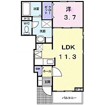 ラフレシール  ｜ 愛知県豊川市御津町西方源農（賃貸アパート1LDK・1階・37.13㎡） その2