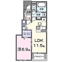 ニューキャッスル八幡II  ｜ 愛知県新城市石田字八幡（賃貸アパート1LDK・1階・44.20㎡） その2