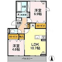 オッツ三蔵子　B  ｜ 愛知県豊川市三蔵子町北浦（賃貸アパート2LDK・3階・52.54㎡） その2