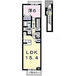 サニーヒル 1LDKの間取図画像