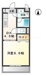 ピュアステージ 1DKの間取図画像