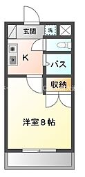 メゾン・ソフィア 1Kの間取図画像