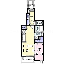 ポートクルーズTYM 1LDKの間取図画像