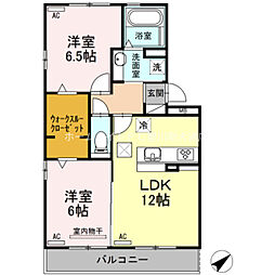 アイリス 2LDKの間取図画像