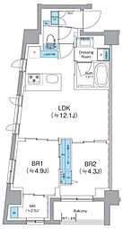 クレヴィアリグゼ西巣鴨 2SLDKの間取図画像